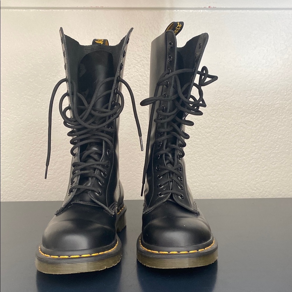 Dr. Martens Black Lace-Up Boots (Worn Once)